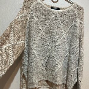 Women's Beige Knit Sweater